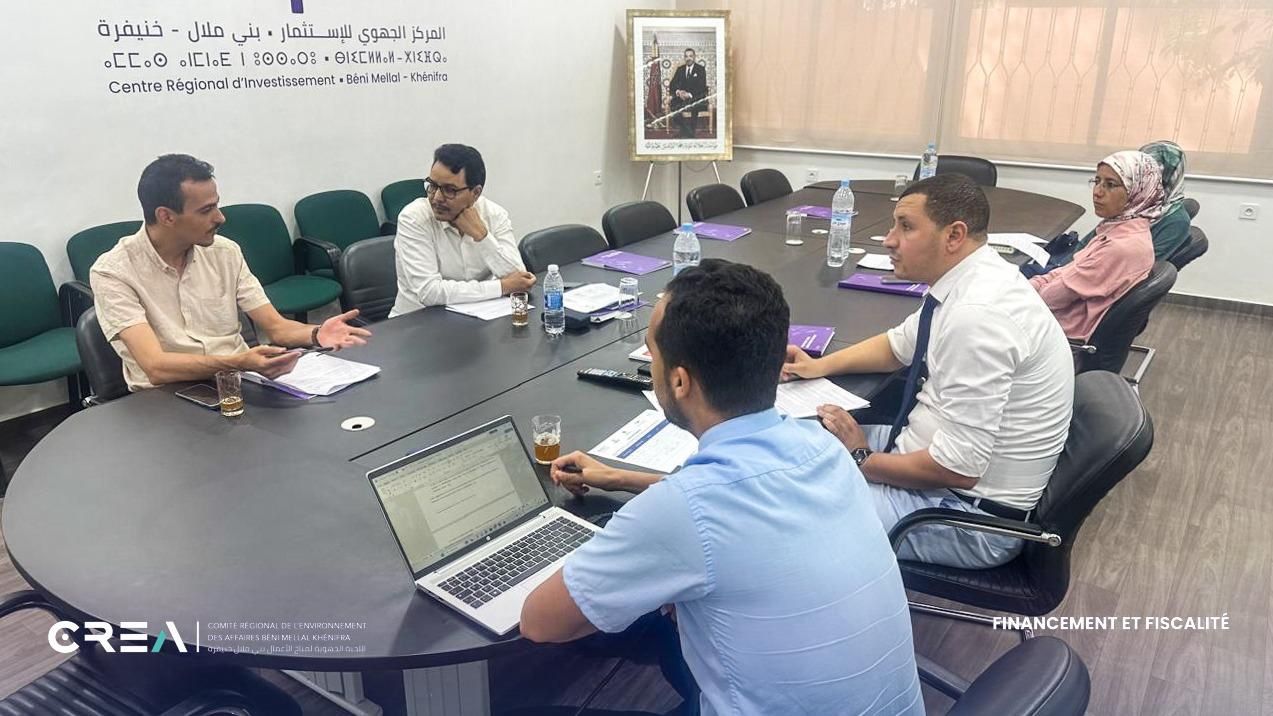 CREA Béni Mellal-Khénifra : réunion du groupe thématique de travail Financement et Fiscalité