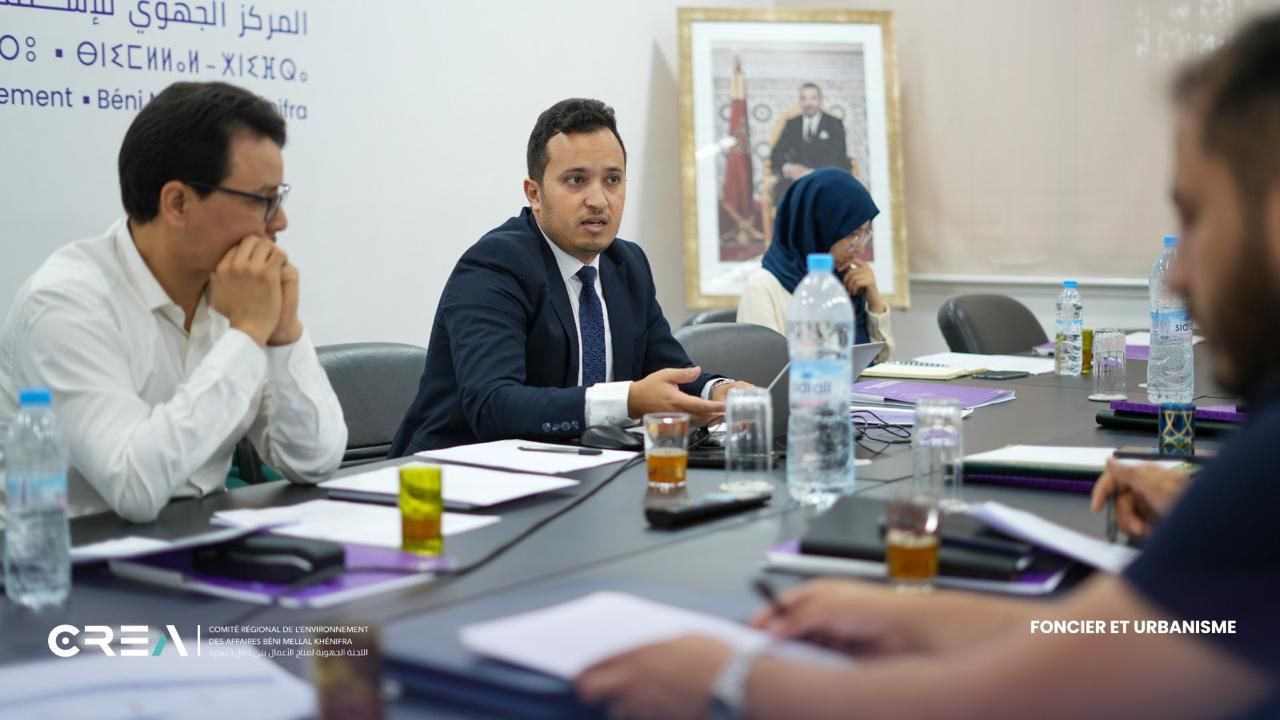 CREA Béni Mellal-Khénifra : réunion du groupe thématique Foncier et urbanisme